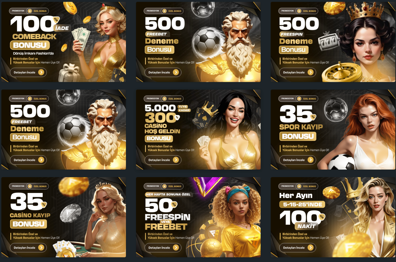 Fashionbet Bonuslar